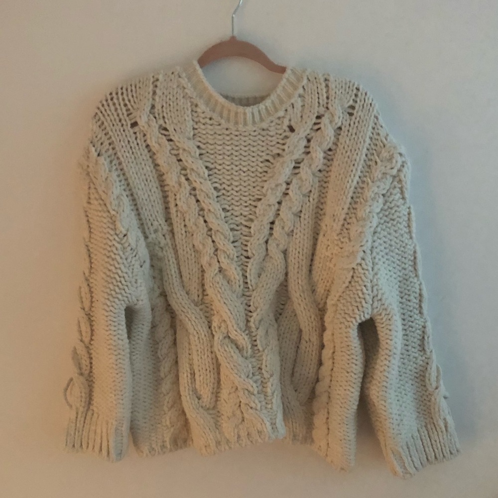 White Knit Zara Sweater